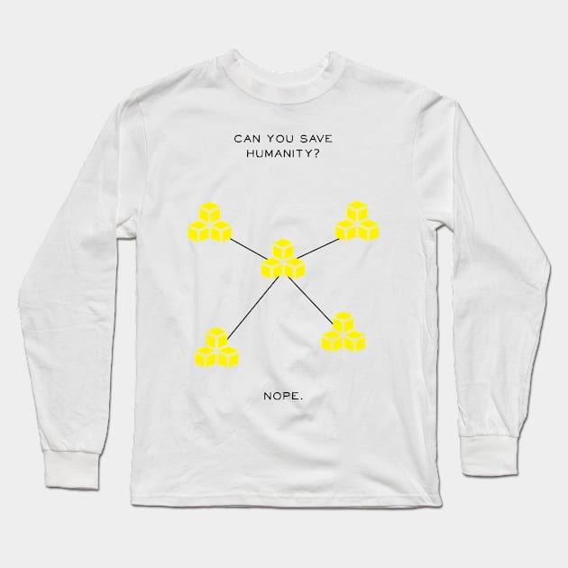 Yellow Pandemic Board Game Long Sleeve T-Shirt by MintandMustard